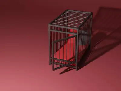Cage bed 3D model