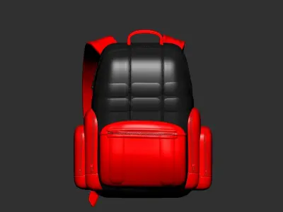 backpack high poly sculpt 3d printable ver 7 3D model 3D model 3D model