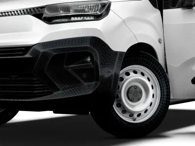 Citroen e Berlingo LWB Van HQ Interior 2024 3D model