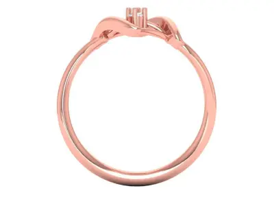 Solitaire Engagement Women Light Weight Rings 3D print model