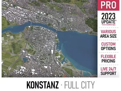 Konstanz Low-poly 3D model purchase
