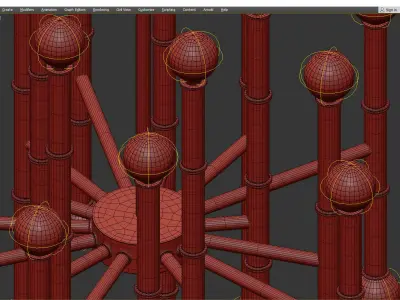 MEURICE CHANDELIER Low-poly 3D model