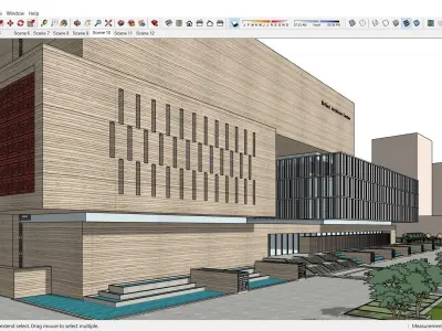 Sketchup Cultral Center 117 3D model