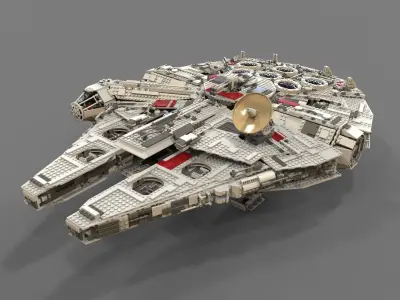 Lego spaceship 3D model