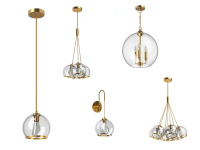 729 Sferico Lightstar Collection of Modern Lamps 3D Model Pack