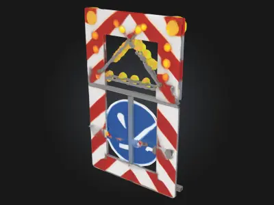 Arrow Traffic Sign  Clear Direction for Road Safety 3D model