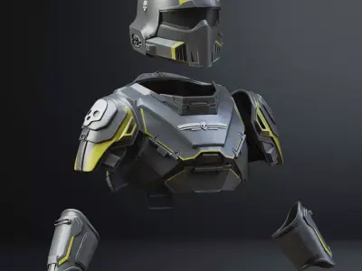 Full armor Helldivers 2  B-01  3D print model