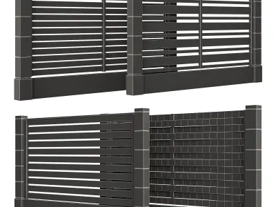Fences fencing 4 3D model