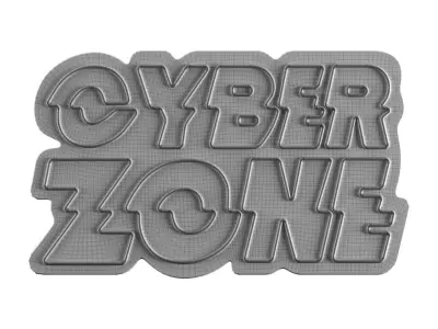 Cyber Zone Neon Sign 3D model