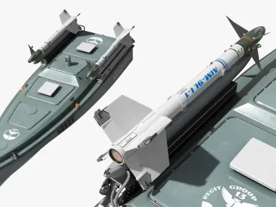  Magura V7 Drone with AIM9 Missiles on Water 