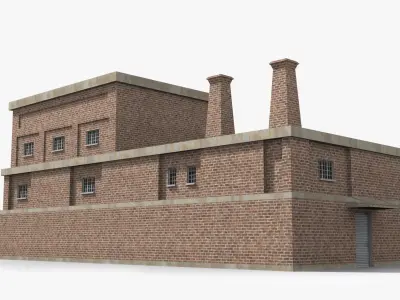 Factory xx22 Low-poly 3D model