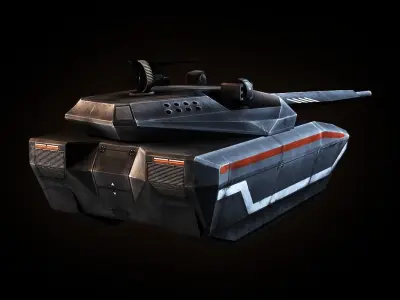 PL-01 Concept Tank Low-poly 3D model