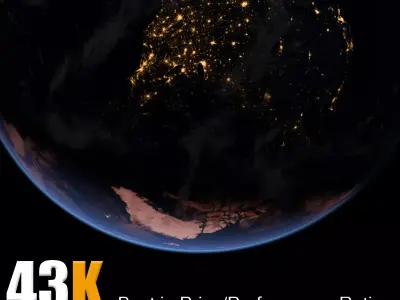 43K UltraRealistic Earth 3D model