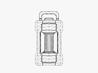 Sci-Fi Lantern - Sci-Fi Lamp Low-poly 3D model