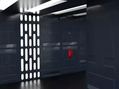 SciFi Wall Panels - 19 Parts - Walls and Details 3D model