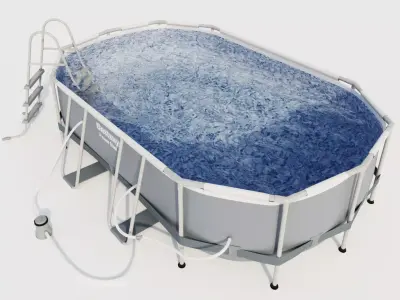 Bestway Oval Frame Pool 3D model