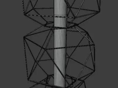 living lamp Low-poly 3D model