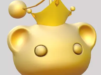 Nft Model Reddi Gold Low-poly 3D model