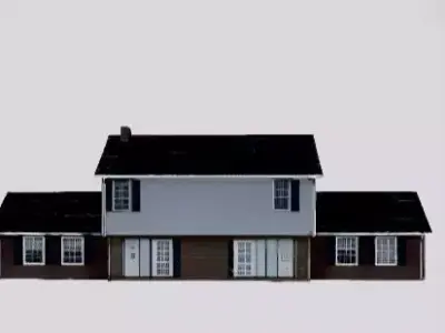 STRANGER THINGS MAISON Low-poly 3D model