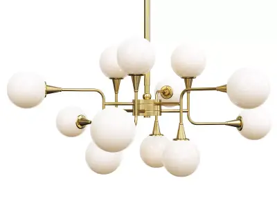 Bronzetto COSMO L CHANDELIER Low-poly 3D model