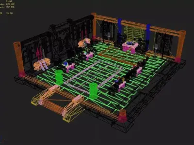 Gang Indoor - Zhongyi Hall 02 3D model