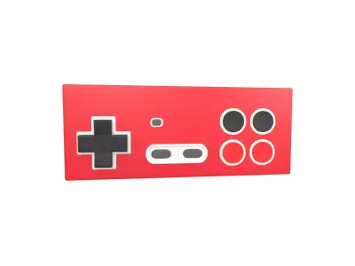 Cartoon Game Controller v1 004 Low-poly 3D model