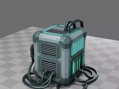 Cyberpunk Street Generator 3D model