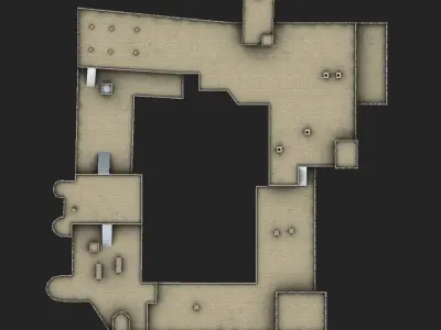 Palace of the Grand Master of the Knights of Rhodes Low-poly 3D model