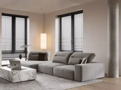 Modernist living room 3D model