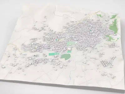 Cityscape Corleone Palermo Italy 3D model