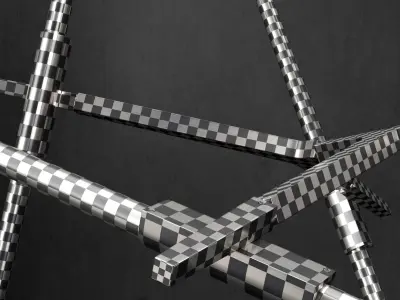 Chandelier Agnes 20 lights GOLD 3D model