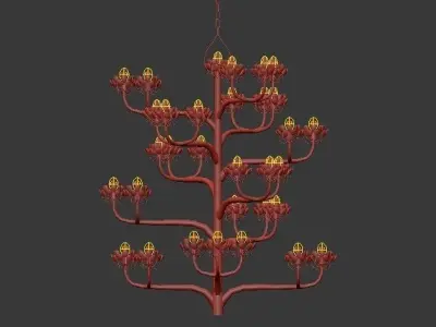 Agave Americana Chandelier 3D model