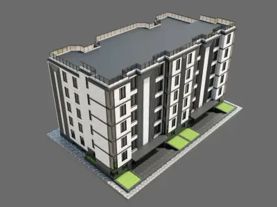 Residental Building ID027 3D model