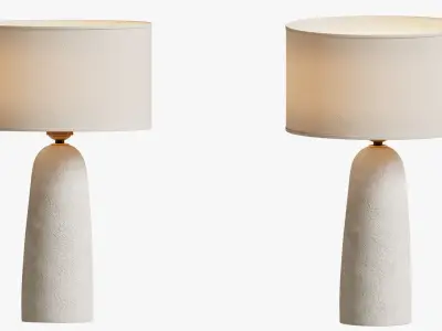 Handmade Dimmable Ceramic Table Lamp DeBarro  3D model