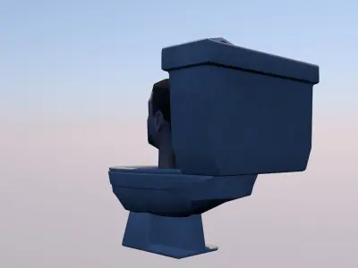 Skibidi Toilet Low-poly 3D model