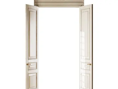 Old classic door 007 3D model