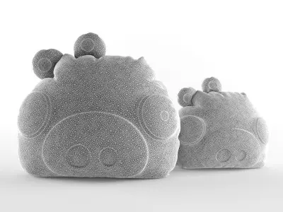 Angry Birds Pillow Green 3D model
