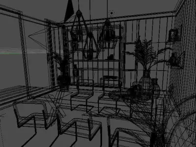 Interior design 3D model 10