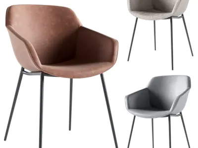 Dining chair Vienna BoConcept 3D Model Pack