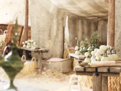 Perfume Store 32 Assets Low-poly 3D model