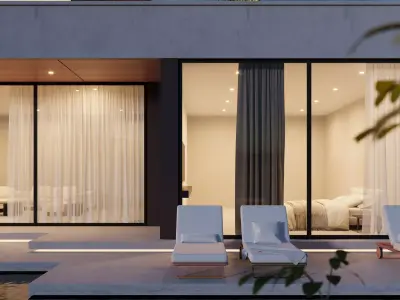 Modern villa 3D model