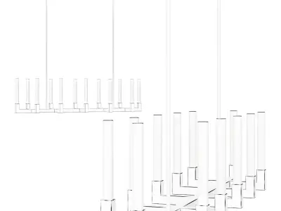 Scandinavian Ceiling Chandelier YL0028 3D model