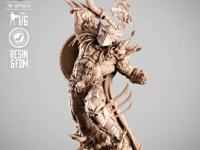 B3DSERK Dark Age Spawn Sculpture 3D print model