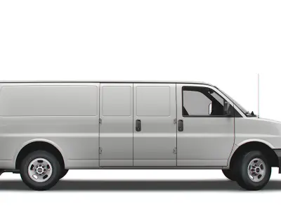 GMC Savana Cargo RWD 3500 Extended Van 2022 3D model