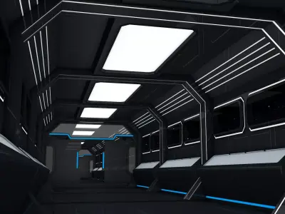 Sci Fi Corridor 3D model