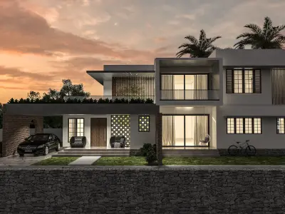 Contemporary House 3D model