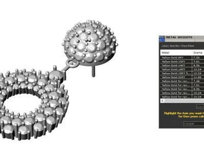 Earring 010 3D print model