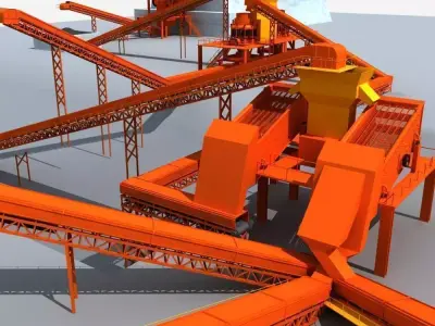 Mining Machinery 3D model