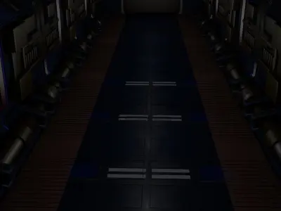 Sci Fi Interior 3D model order