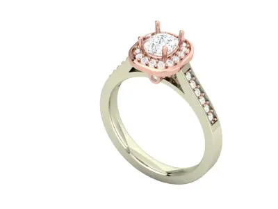Women Ring  Render 3dm STL OBJ FBX Details 3D print model 94